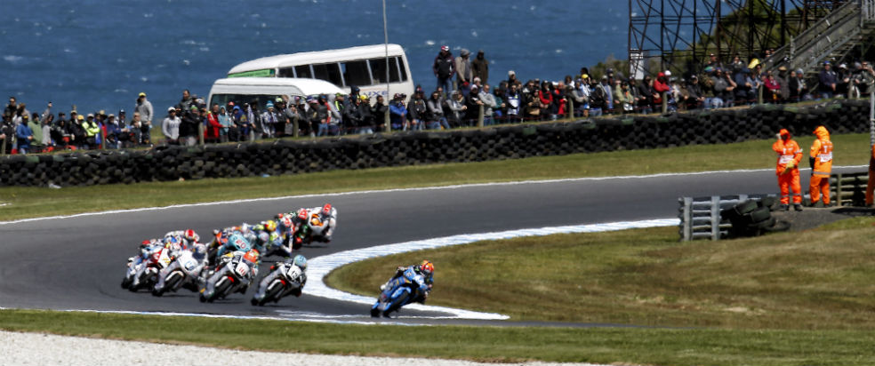 Moto3 race at Phillip island