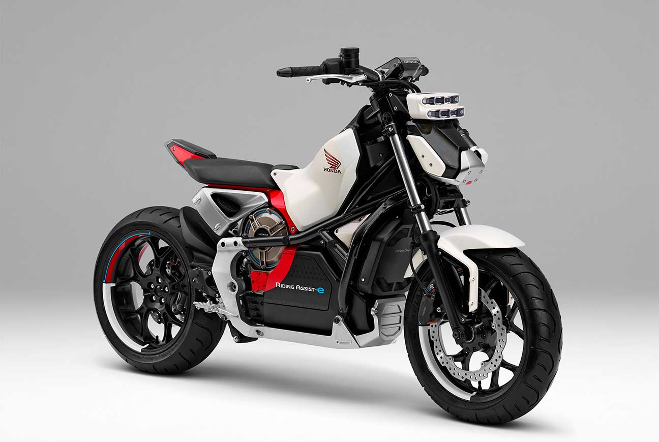 La moto prototipo Honda Riding Assist-e