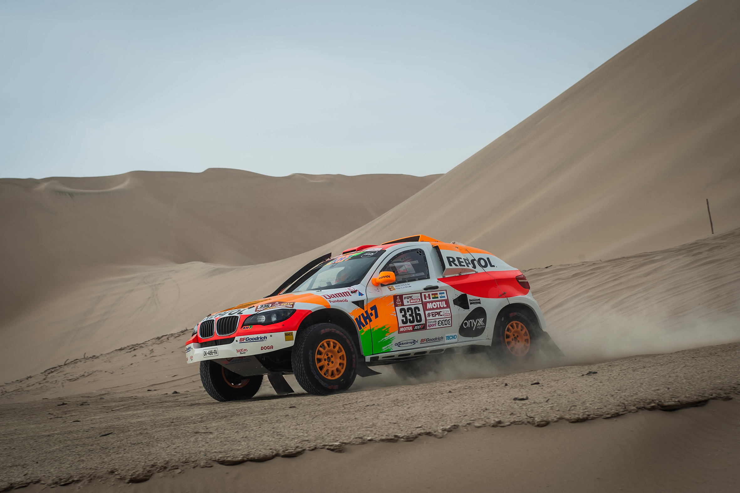 repsol rally team en las dunas