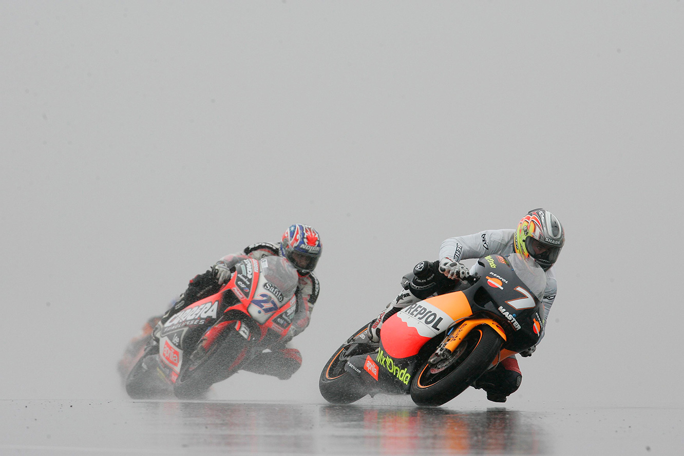 Randy de Puniet corriendo como piloto Repsol