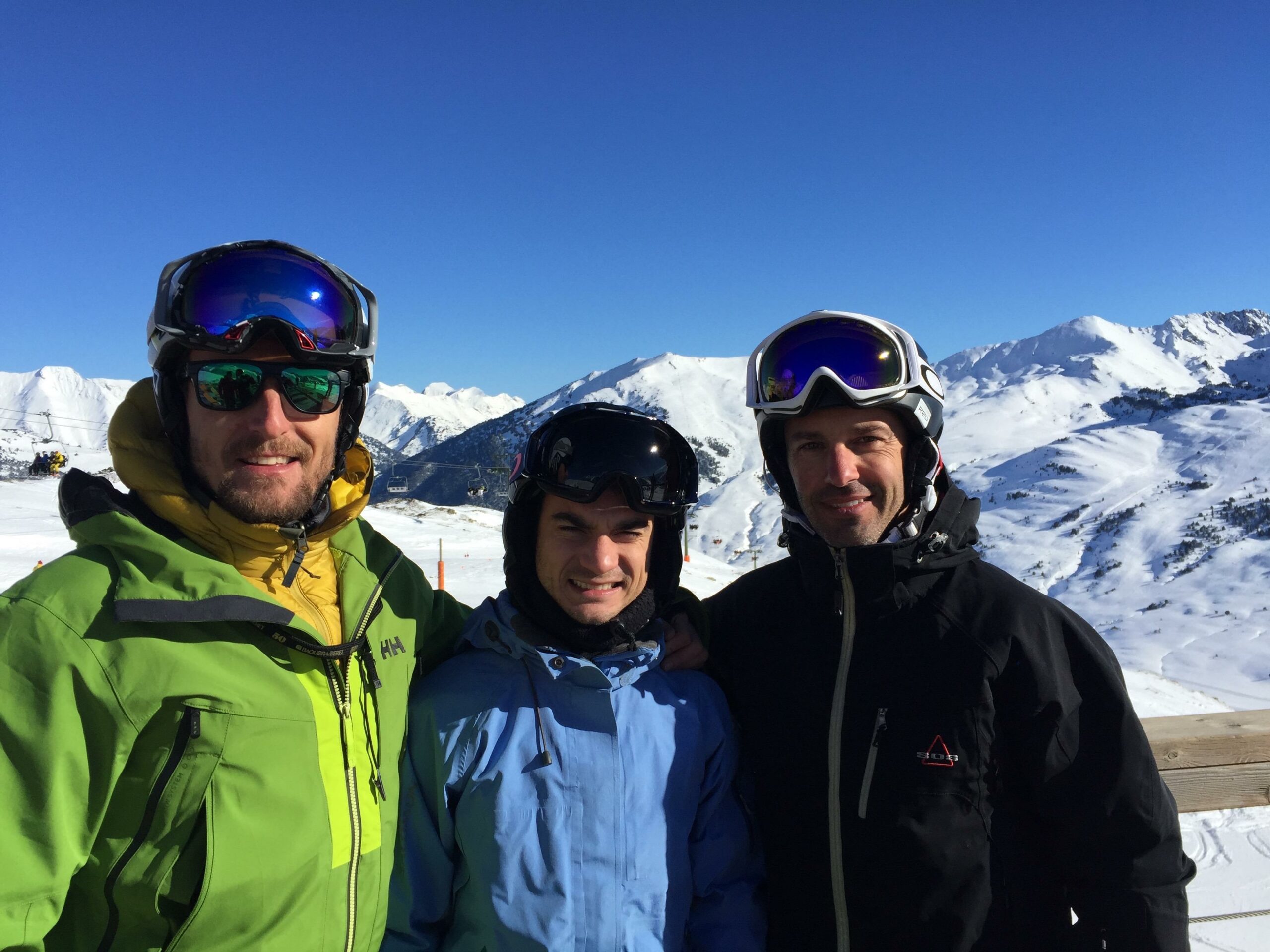 Dani Pedrosa en la nieve