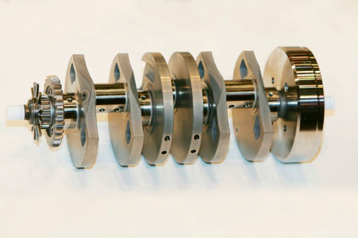 Cigueñal de una MotoGP