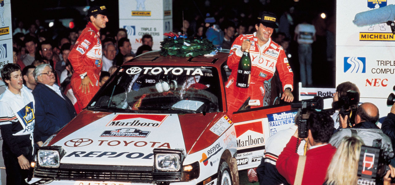 Carlos Sainz y Luis Moya en el Toyota Celica