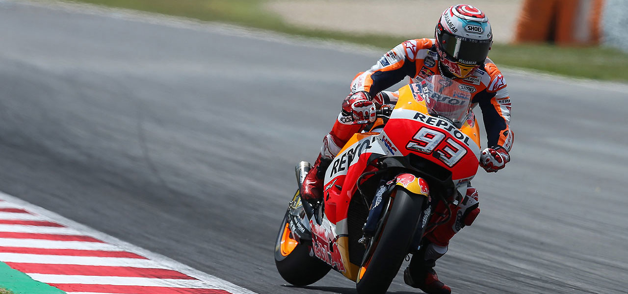Marc Márquez pilotando la RC213V