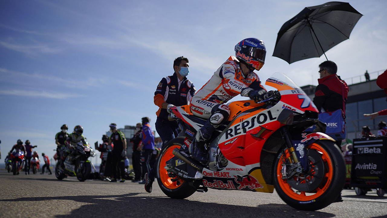 Álex Márquez en la parrilla de Motorland