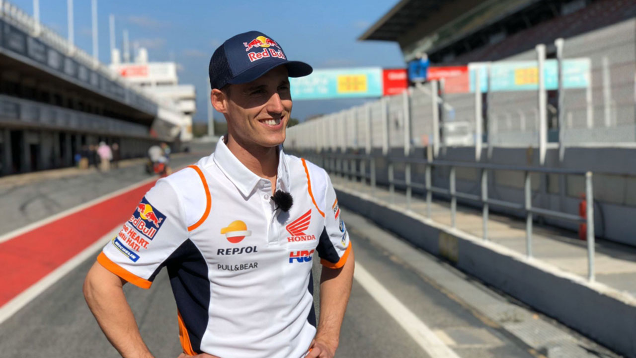 Pol Espargaró en el circuito de Catalunya