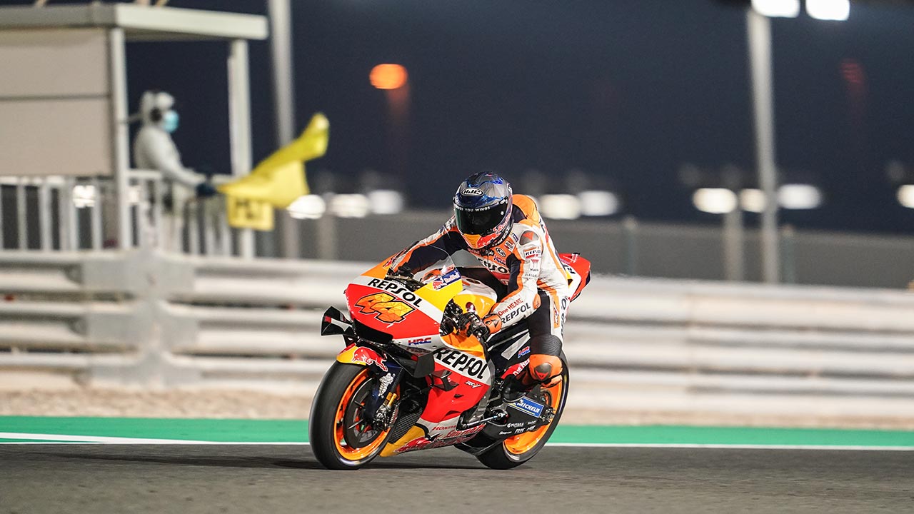 Pol Espargaró en pista en los Test de Catar 2021