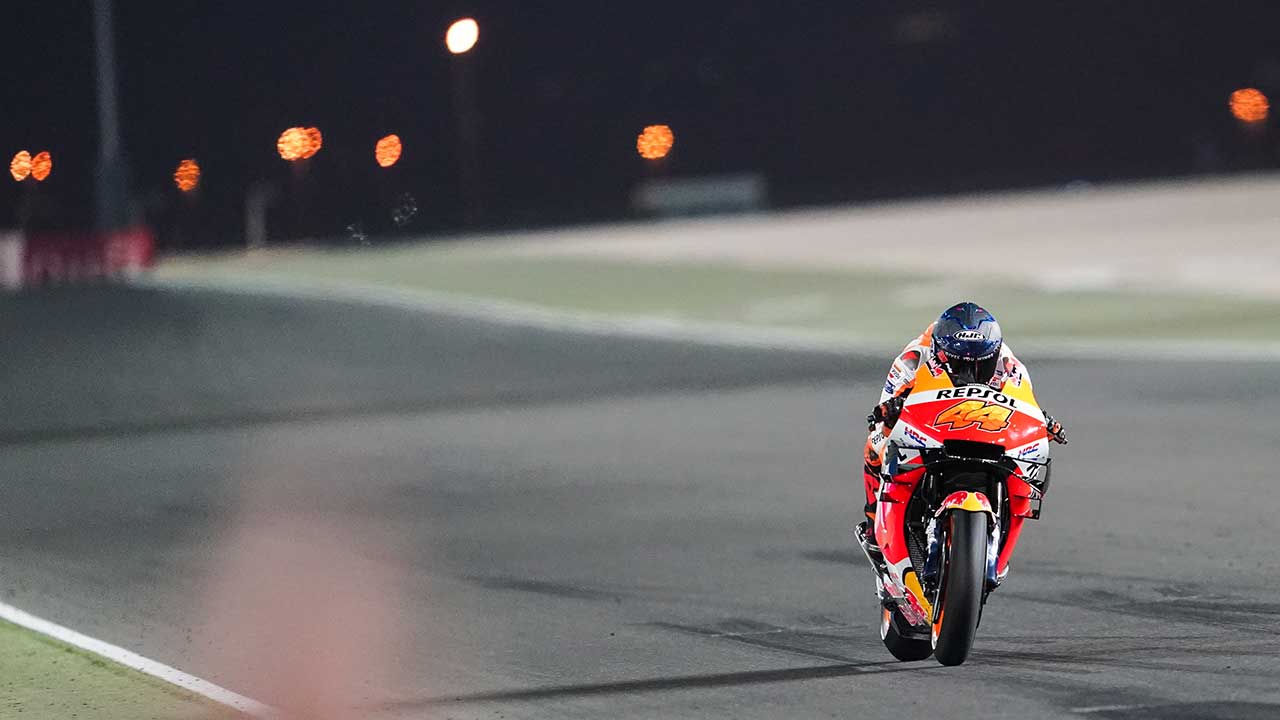 Pol Espargaró en pista en los Test de Catar 2021