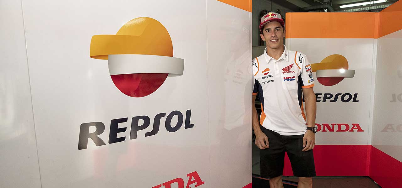 Marc Márquez en el box