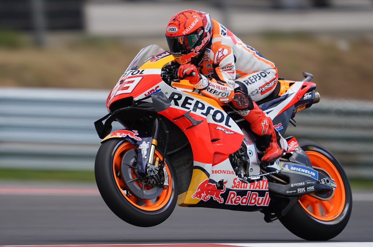 Marc Márquez rodando en Portimao