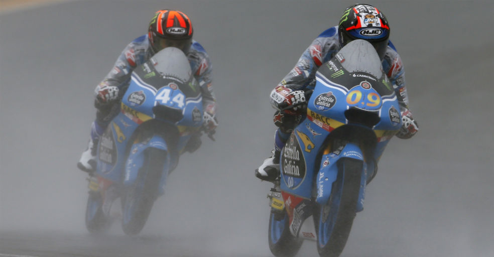 Arón Canet y Jorge Navarro en acción