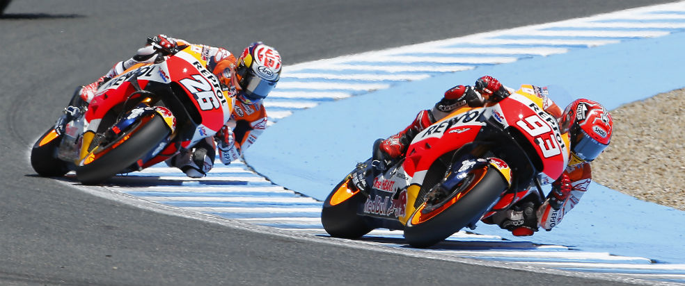Marc marquez y dani pedrosa jerez