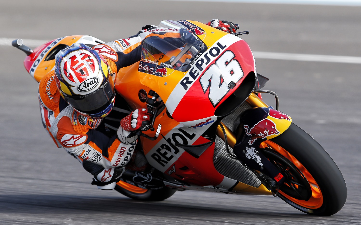 Dani Pedrosa pilotando la RC213V