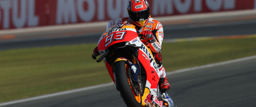 Marc Márquez doing a wheelie