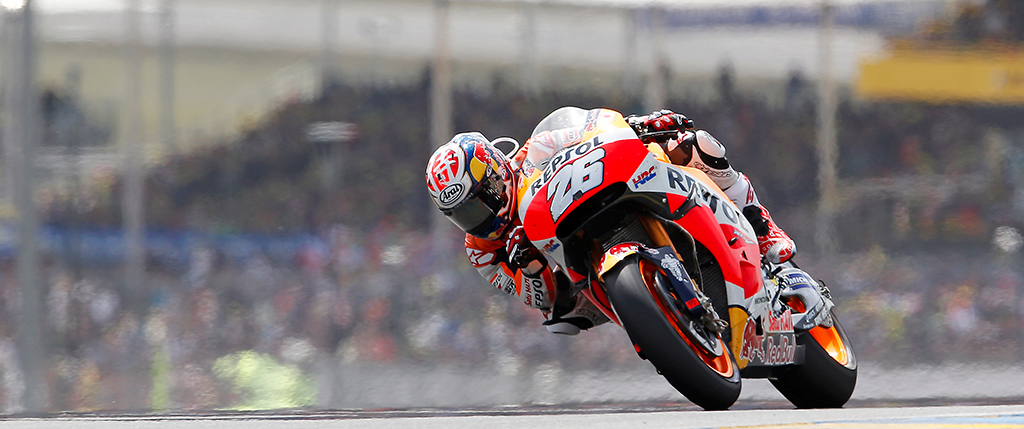 Dani Pedrosa in action with his RC213V