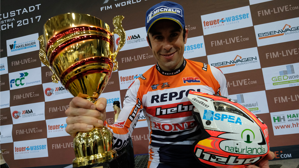 Toni bou with trophy