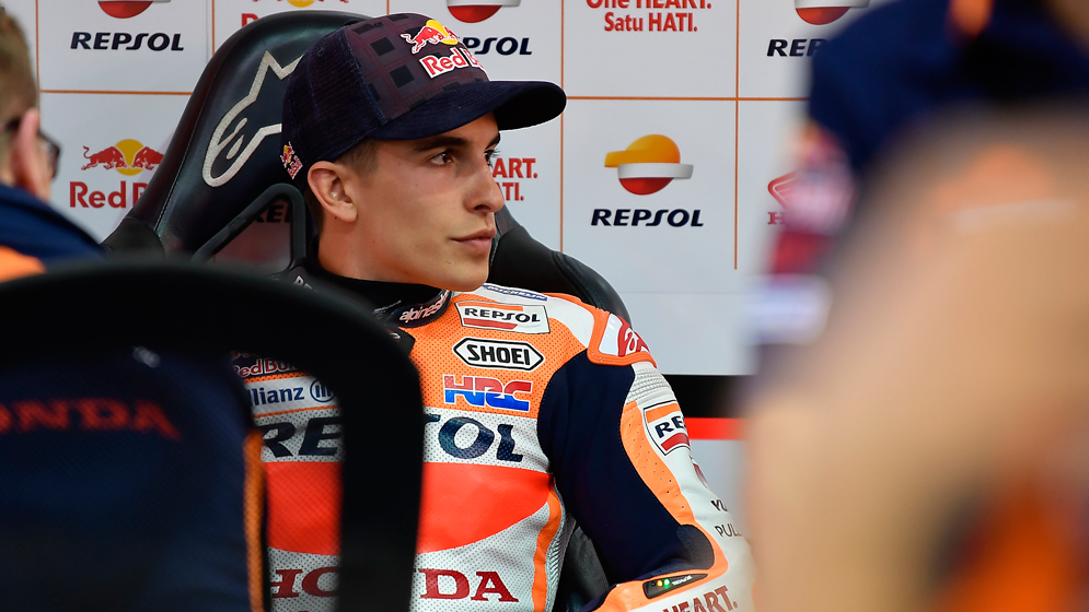 Marc Márquez at the box