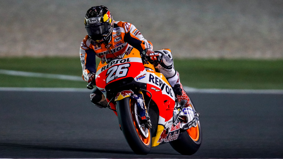Dani Pedrosa Riding at Qatar