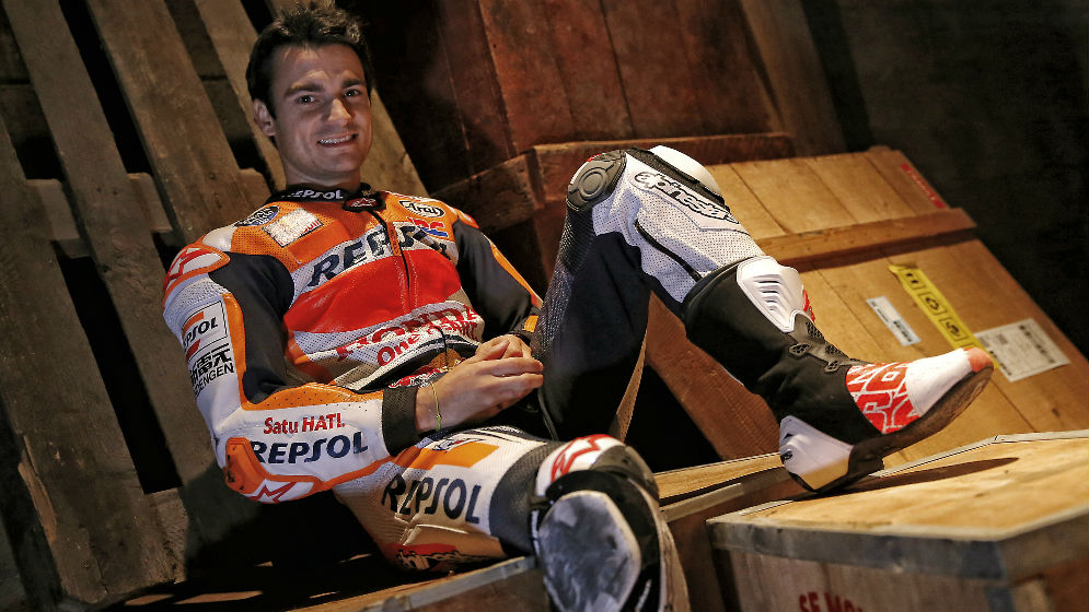 Dani Pedrosa sitting