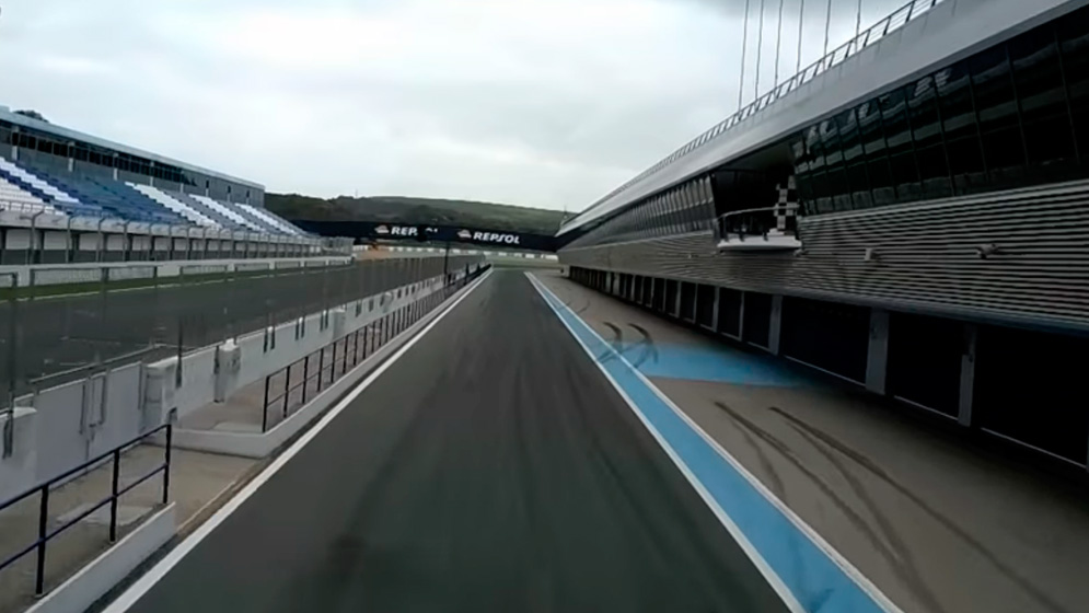 Pitlane of Jerez Circuit