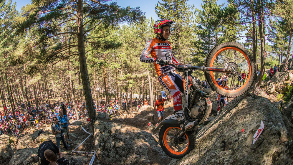 Jaime Busto jumping on bike