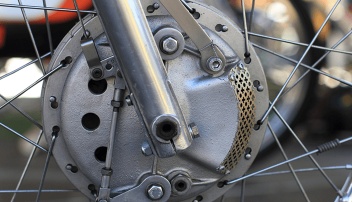 Conjunto de freno en rueda radial