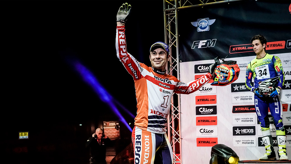 Toni Bou x-trial de Francia en Strasbourg 2018, vicotria