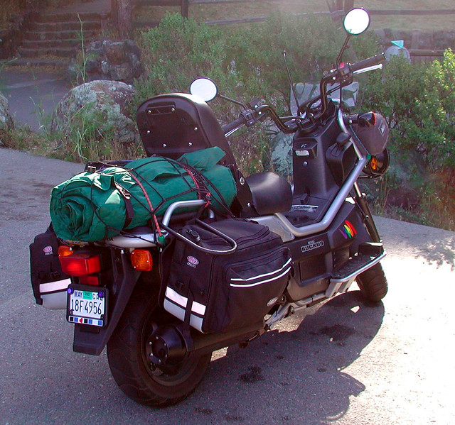 Loaded with Camping Equipment