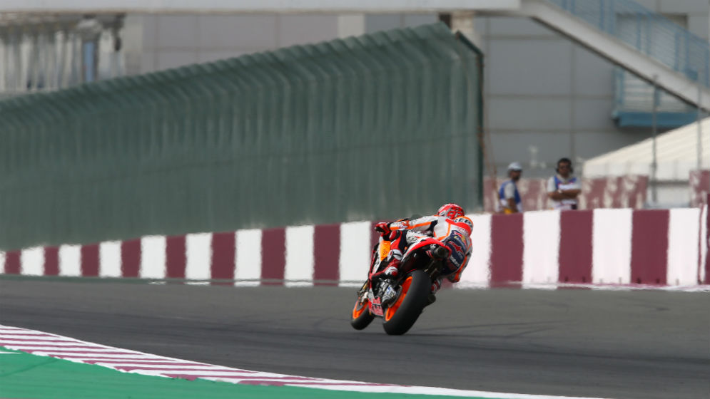 Marc Márquez en Losail 2018