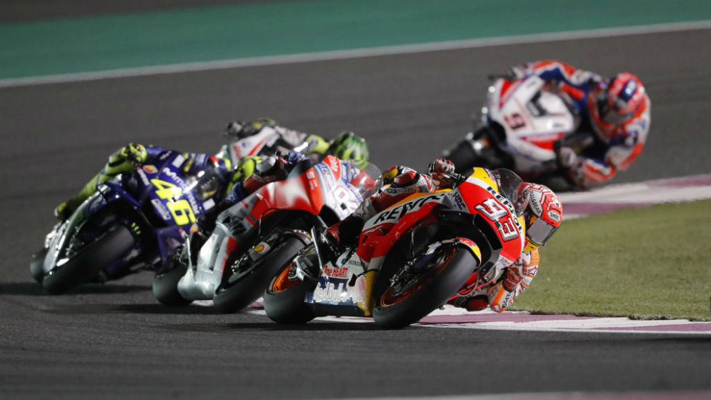 Marc Márquez en Losail 2018