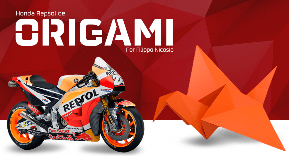 montaje origami honda fondo papel