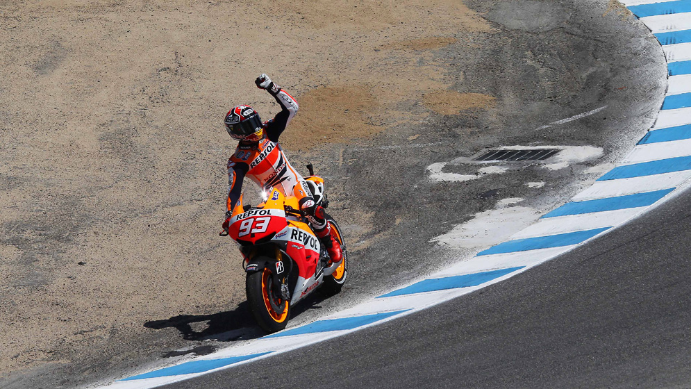 Laguna Seca, Marc Márquez en el sacacorchos