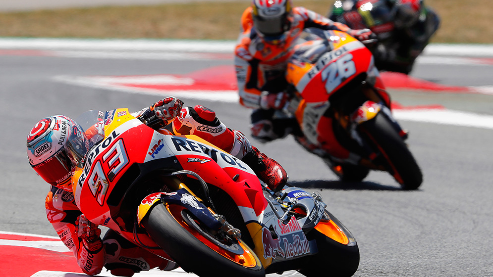 Marc Márquez y Dani Pedrosa en Circuit de Barcelona-Catalunya