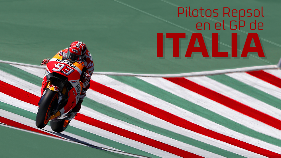 Marc Márquez rodando en el piano de Mugello