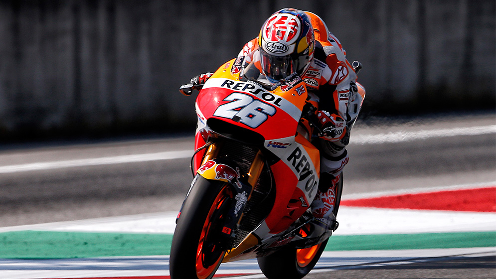 Dani Pedrosa rodando en Mugello