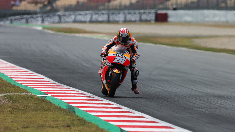 Pedrosa corriendo en Circuit de Barcelona-Catalunya en 2017