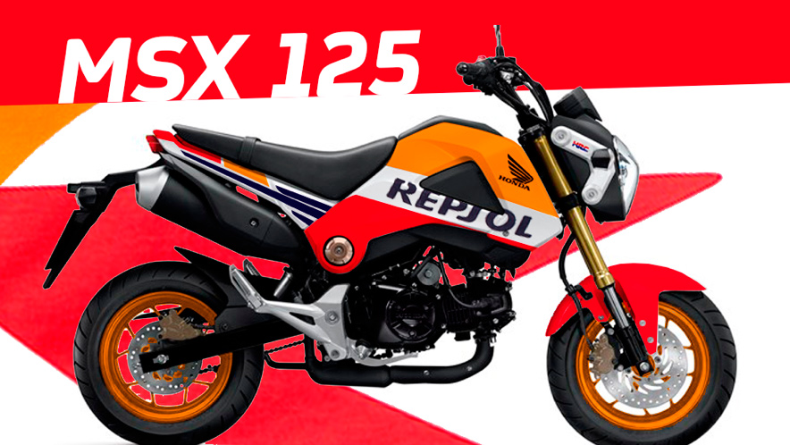 Honda MSX 125 con vinilado Repsol
