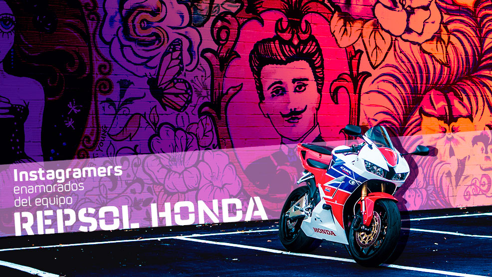 Composición grafiti, moto Honda CBR