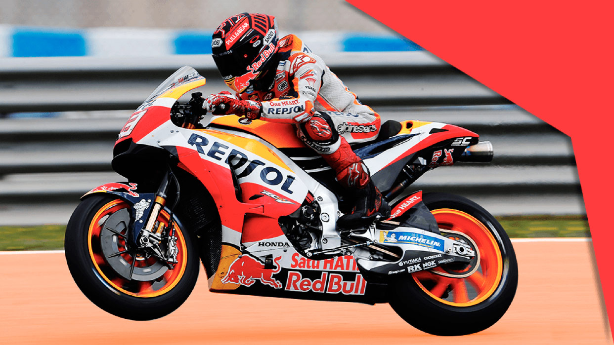 Marc Márquez acelerando en RC213V