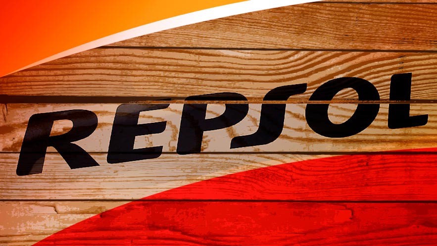 Grabado Repsol no-oficial sobre madera