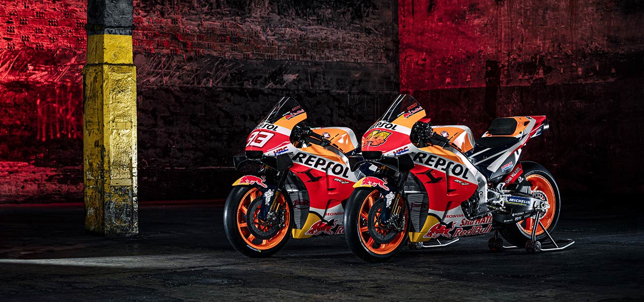 Hondas RC213V de Marc Márquez y Pol Espargaró