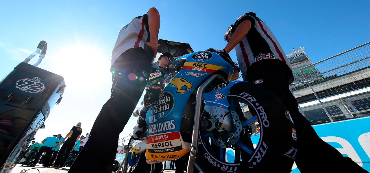 Contrapicado de Alonso Lóez sobre Moto3