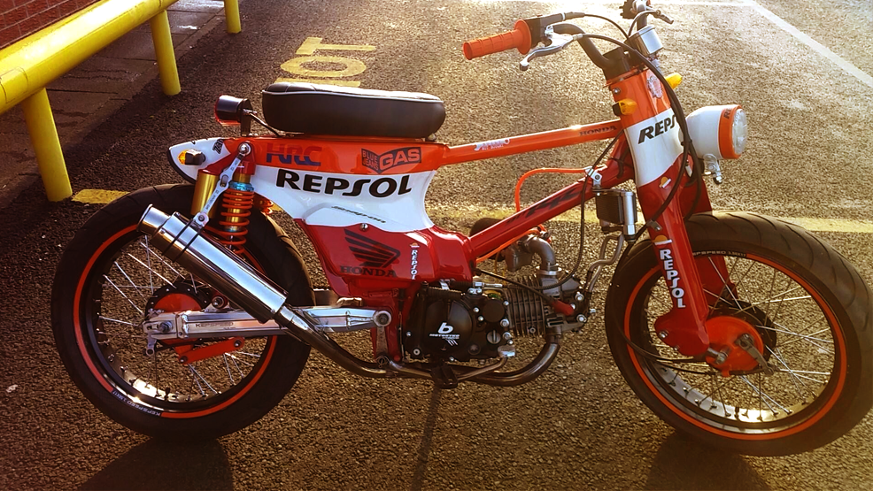 Repsol Honda c90 custom bike