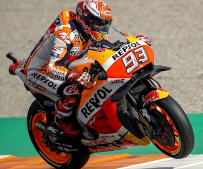 Marc Márquez en Valencia 2018