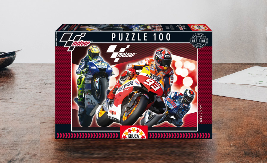 Caja del puzle oficial del campeonato de MotoGP