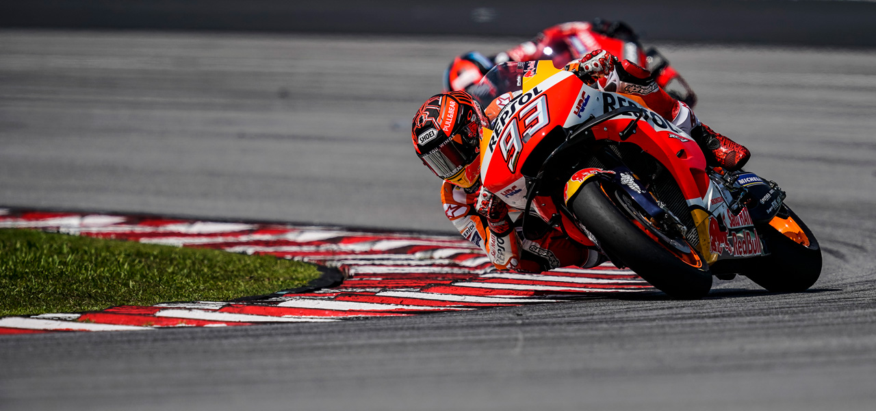 Marc márquez en Test Sepang 2019