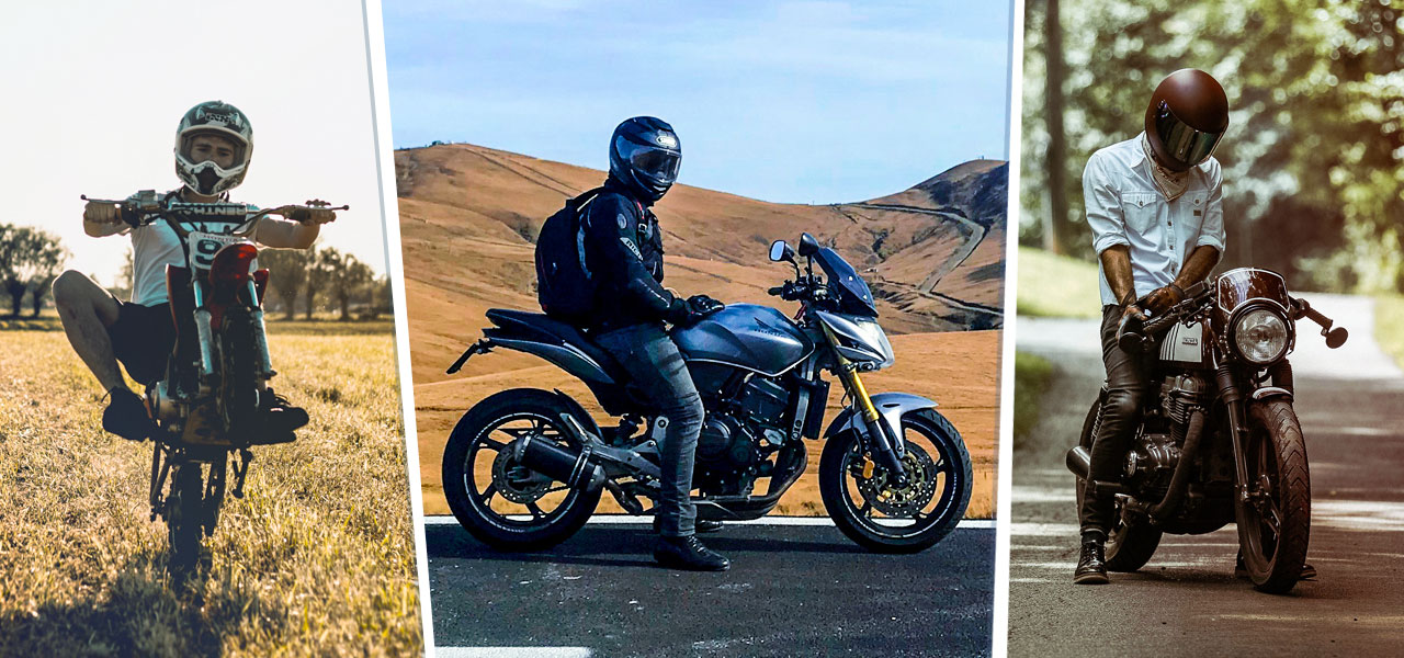 Tres arquetipos de diferentes moteros