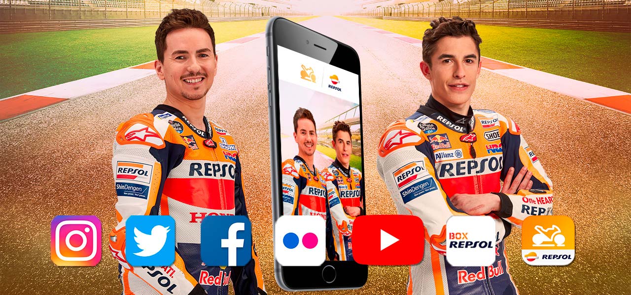 Jorge Lorenzo Marc Márquez y la app de Box Repsol
