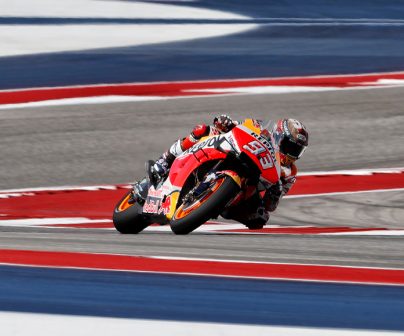 Marc Márquez en sector de curvas enlazadas en COTA