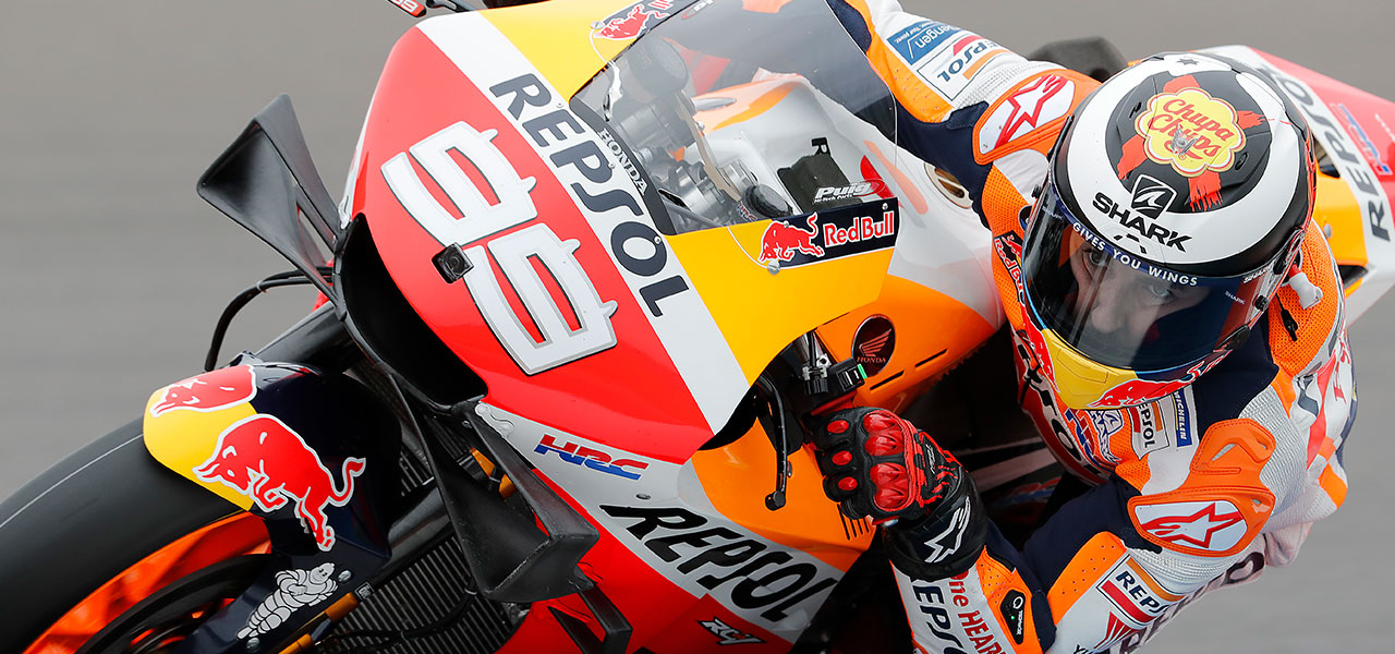 Jorge Lorenzo tomando una curva